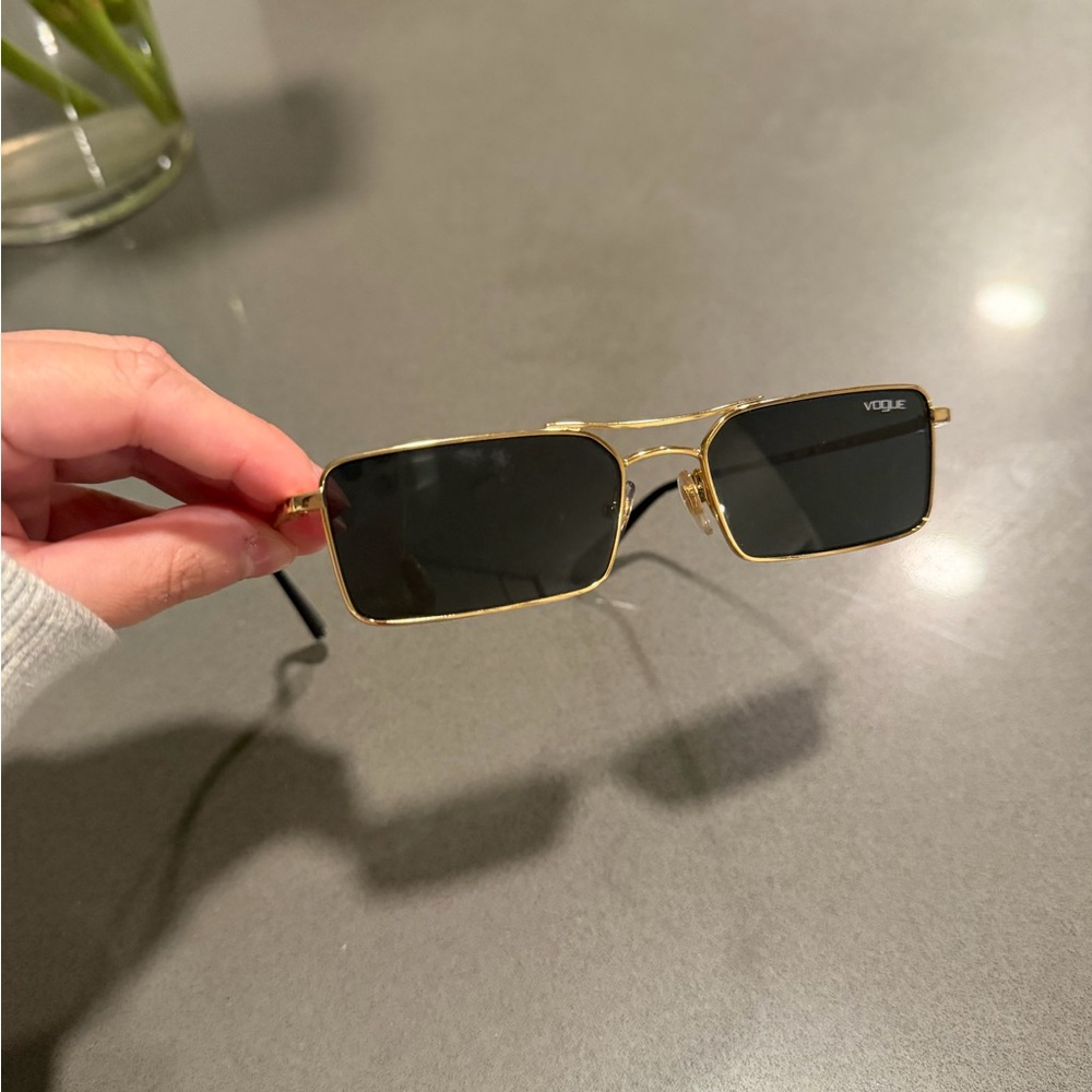 Vogue Black and Gold Sunglasses